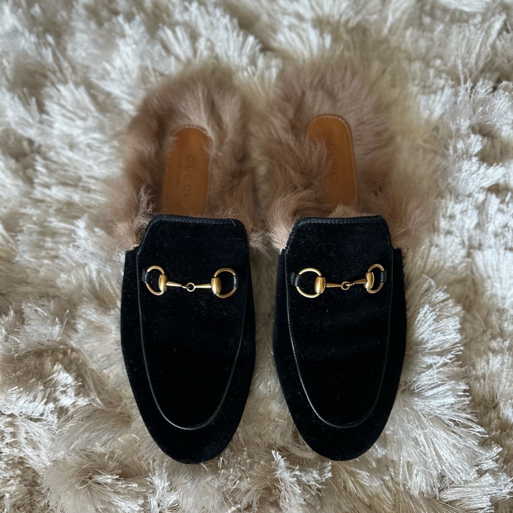 Gucci Princeton Velvet Mule